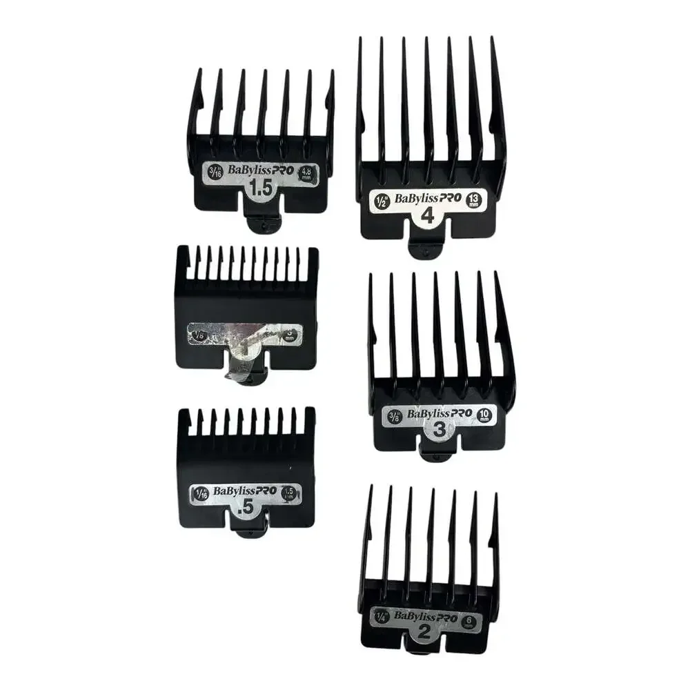 BaBylissPRO FX801R SilverFX Metal Corded Hair Clipper w/ 8-Piece Comb Set Barber